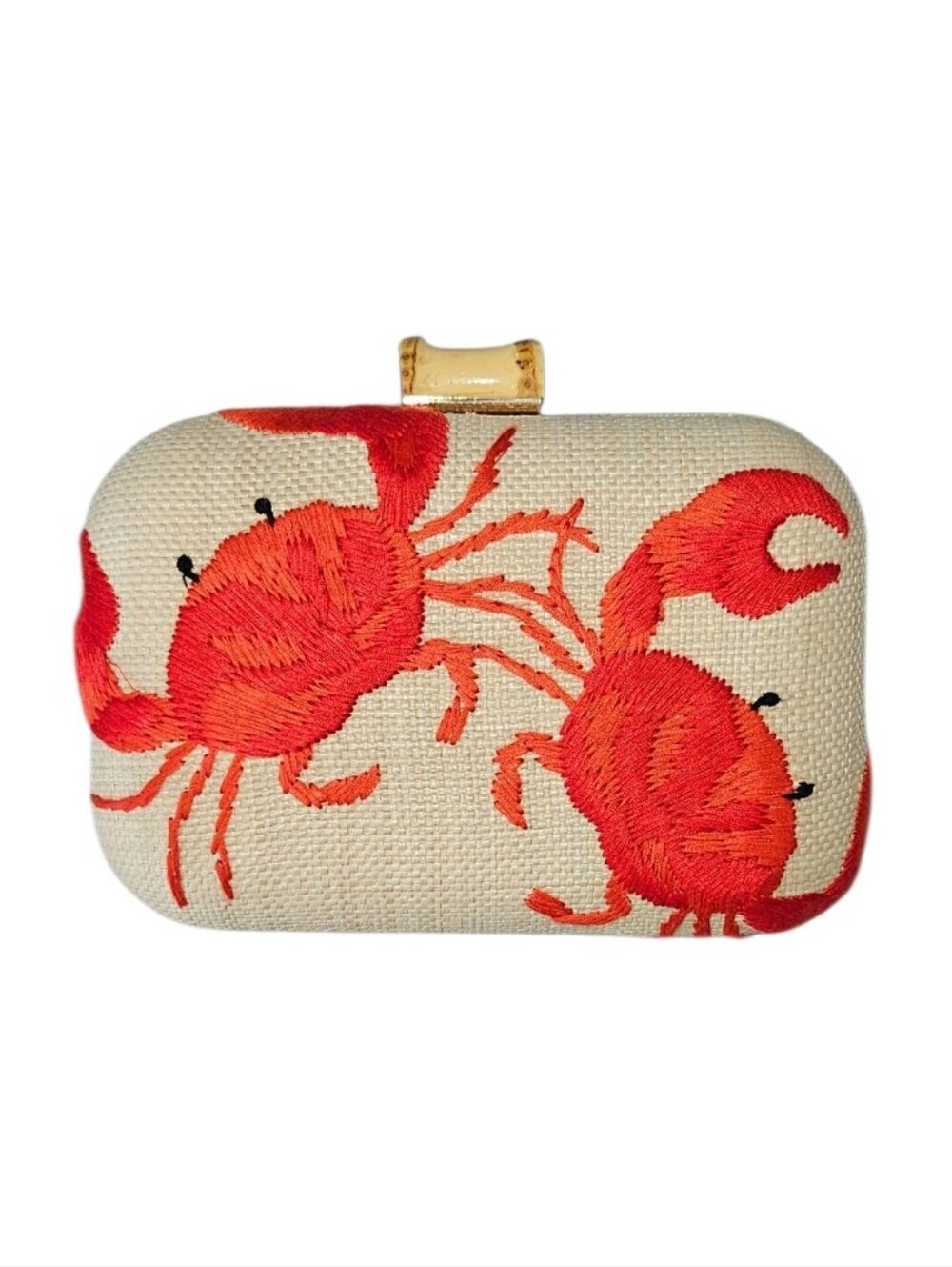 Viral Tommy Bahama Crab Embroidered Clutch Crossbody – NWT Coastal Beach Bag - Picture 4 of 16